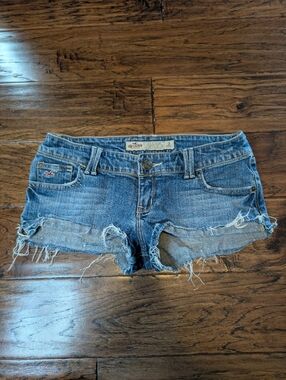 Hollister Vintage Y2K Micro Mini Denim Shorts Size 3